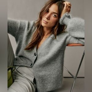 Sezane Mia Cardigan in Grey